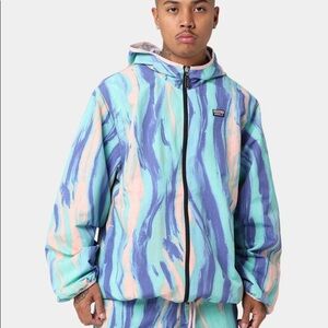 Adidas special edition tie dye hoodie jacket windbreaker
